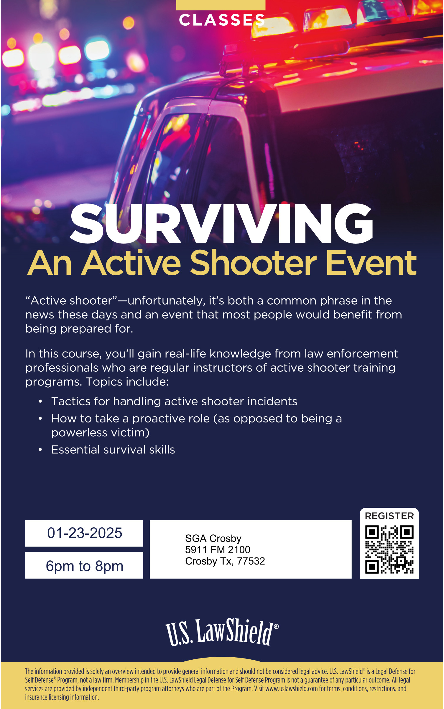 Surviving an Active Shooter Presentation 1-23-25 SGA Crosby Location