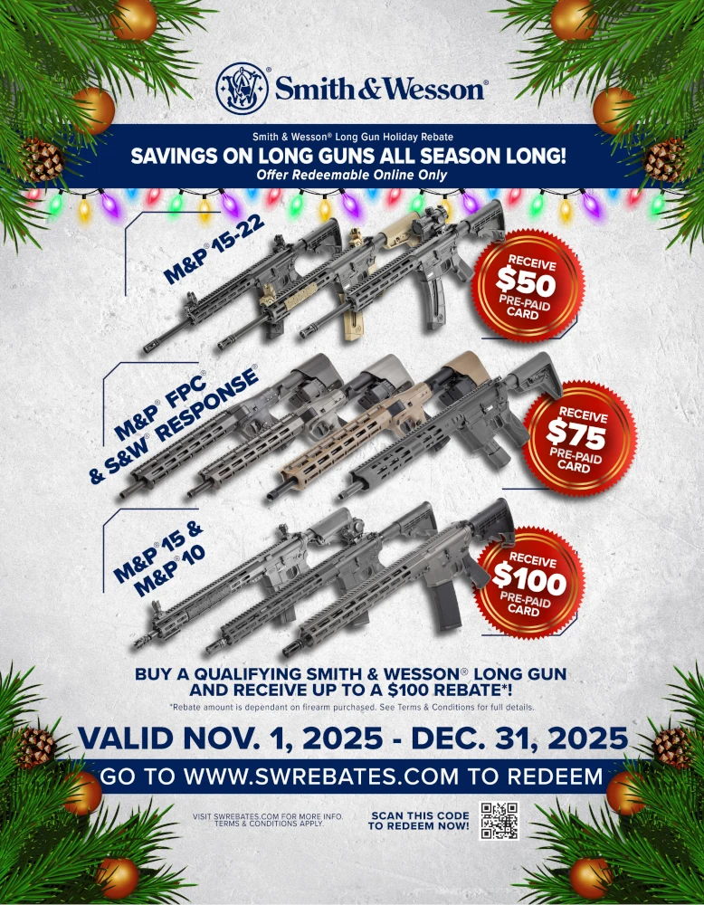 S&W Holiday Long Gun Rebate_Easel_v4 S&W Holiday Long Gun Rebate_Easel_v4